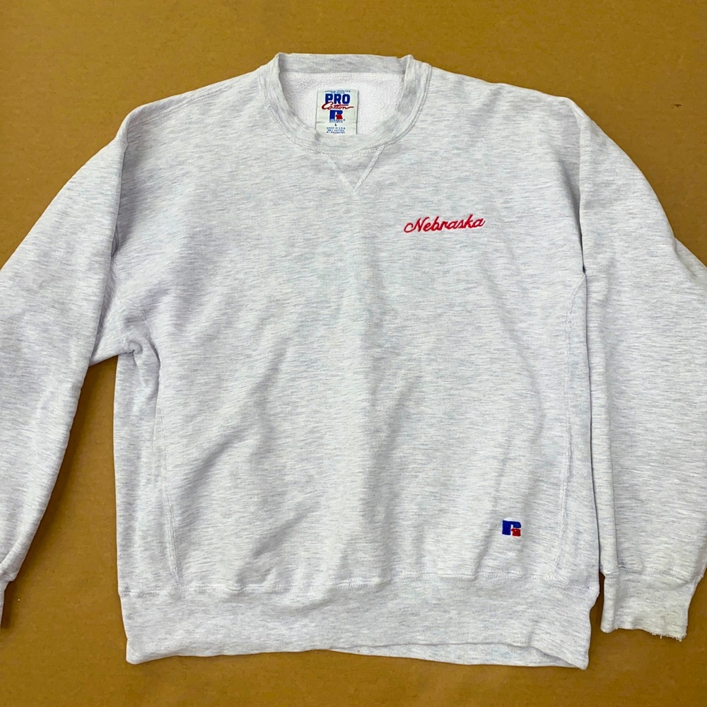 Vintage Large Nebraska Sweatshirt Russell Brand